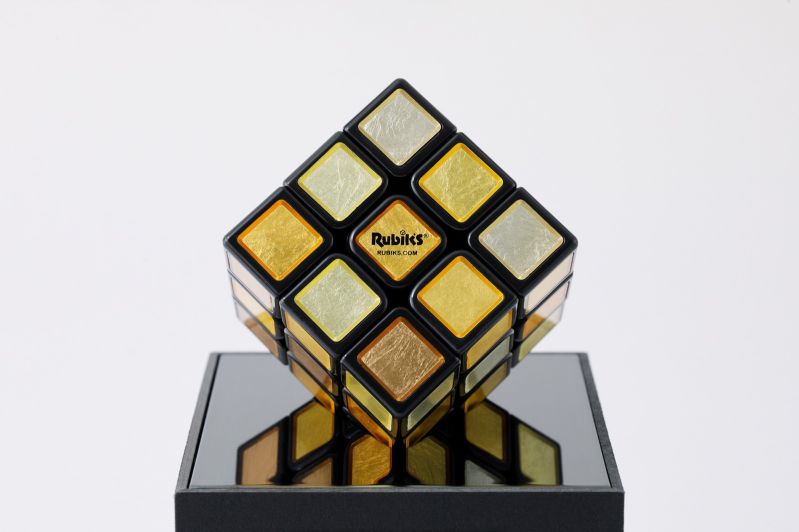工芸ルービックキューブ 金沢箔 金箔