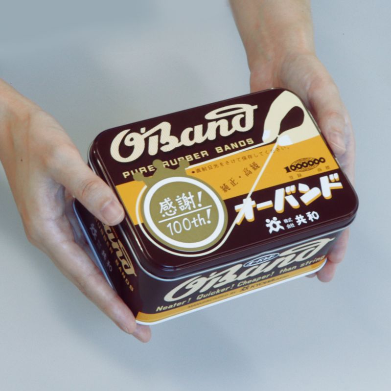 100周年記念オーバンド缶
