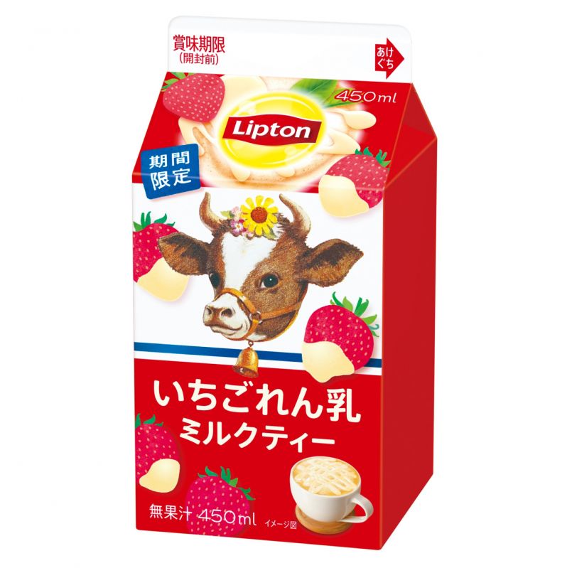 リプトン いちごれん乳ミルクティー