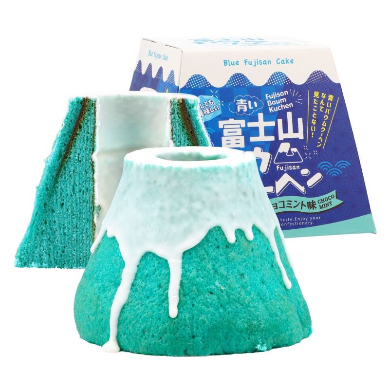 青い富士山バウムクーヘン