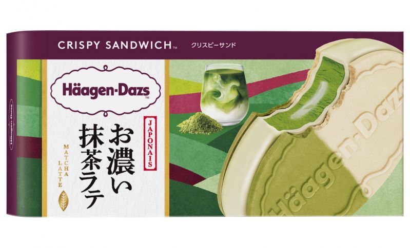 ジャポネ クリスピーサンド お濃い抹茶ラテ