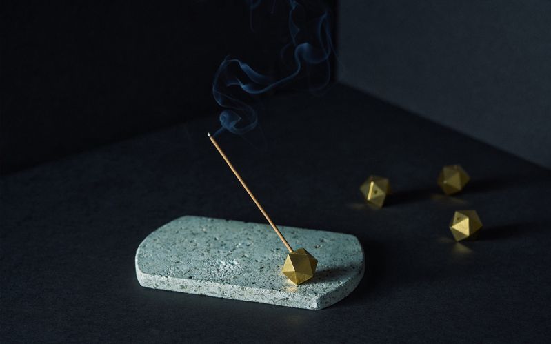 poly incense holder ＜brass＞