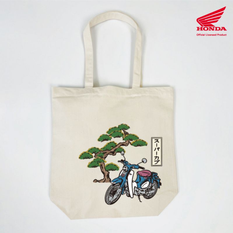 スーパーカブ浮世絵風トートバッグ
