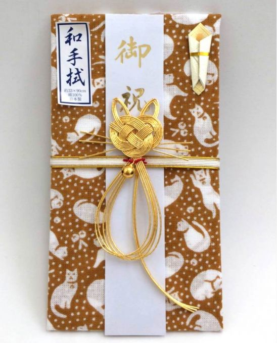 猫の水引飾りの祝儀袋