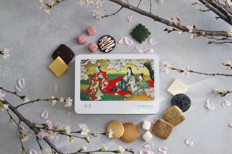 PATISSERIE「栞杏1928」のクッキー缶・さくら