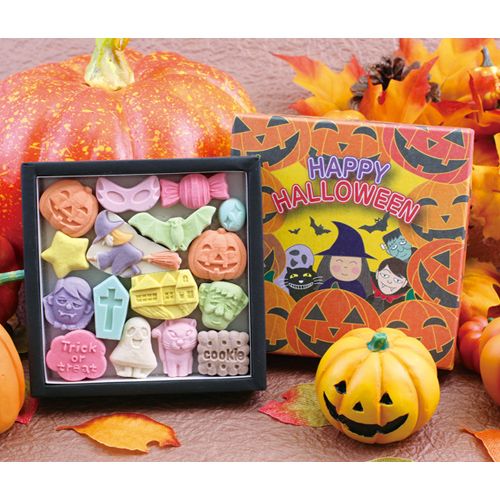 ばいこう堂の季節のお干菓子「ハッピーハロウィン」
