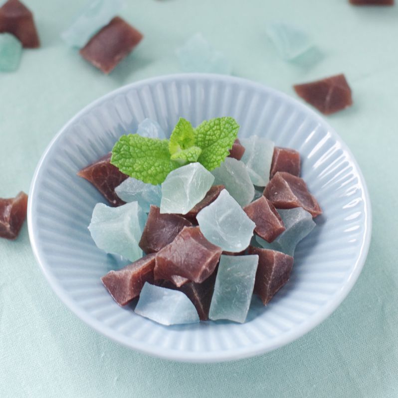 魔法の琥珀糖　チョコ×ミント
