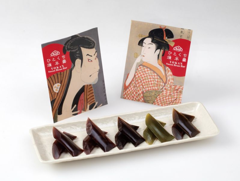 榮太樓總本鋪「浮世絵パッケージ ひとくち煉羊羹」