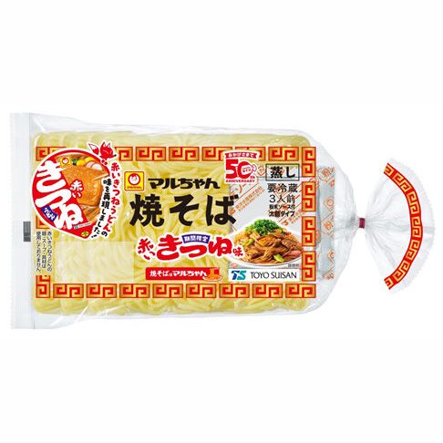 マルちゃん焼そば　期間限定　赤いきつね味　３人前
