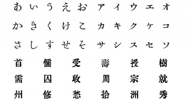 ORADANO明朝フォント