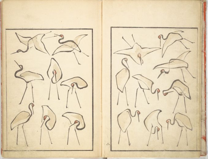 葛飾北斎「伝神開手 一筆画譜」