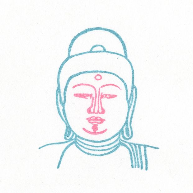 顔出し仏像はんこ