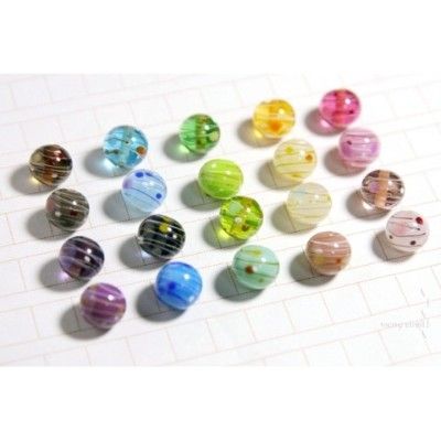 ガラスのヨーヨーピアス＆イヤリング