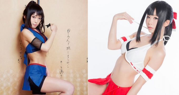 くノ一水着＆巫女さんの和風水着