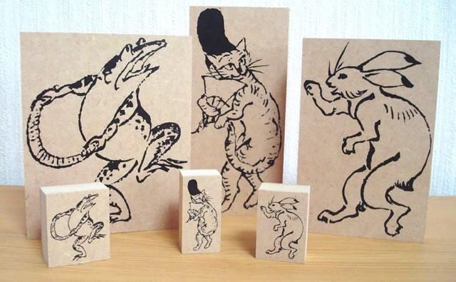 鳥獣戯画スタンプビッグサイズ