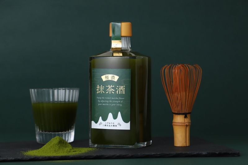 国産抹茶の濃厚の極みを味わう「極濃抹茶酒」