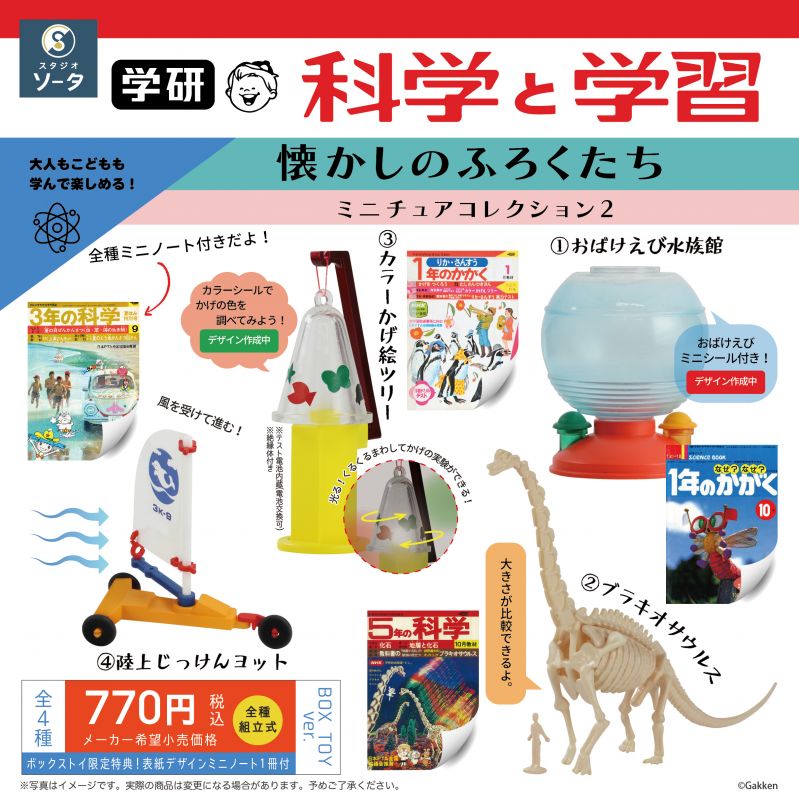 学研 科学と学習 懐かしのふろくたち ミニチュアコレクション2