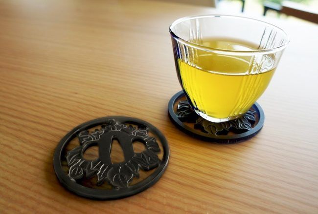 武士の食卓 鍔コースター
