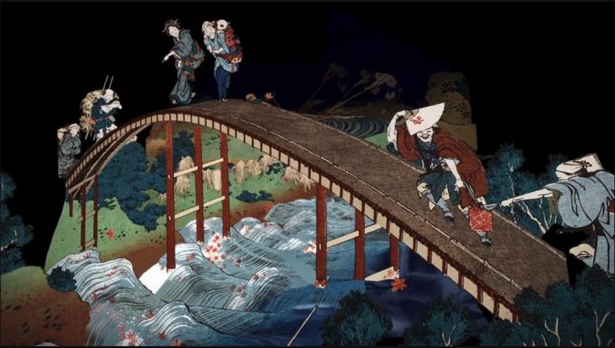 映像作品「北斎 水廻り」