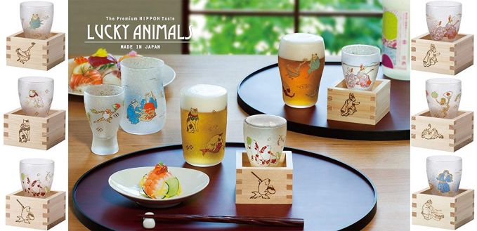 升酒グラス「LUCKY ANIMALS」