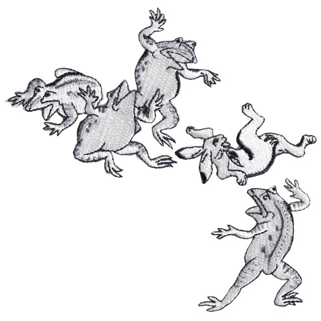 京東都 鳥獣戯画ワッペン