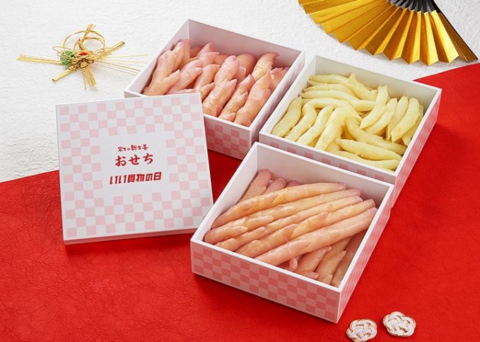 豪華新生姜の三段重！岩下の新生姜おせち