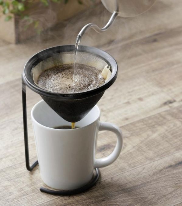 お茶・コーヒー・鰹だしが簡単に楽しめるドリッパー＆スタンド