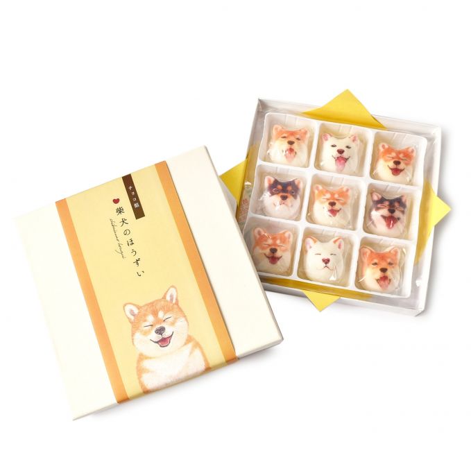 ミニ和風マシュマロ柴犬ほうずい〈チョコ餡〉