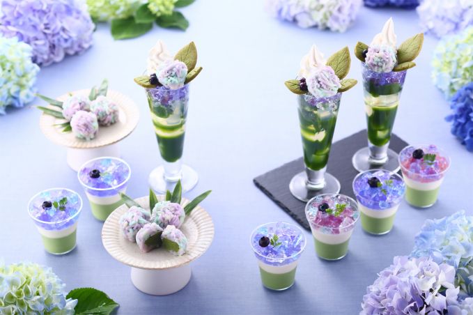 紫陽花パフェ