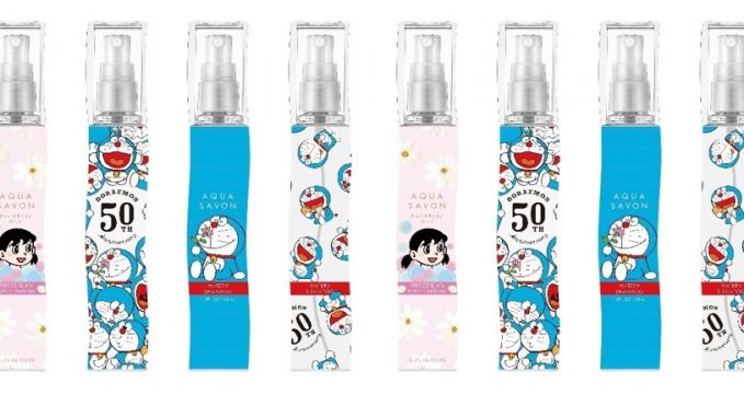 ドラえもん50周年記念デザイン「ヘアー＆ボディミスト」