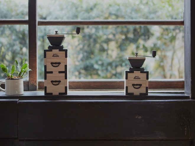 コーヒーミル 桐モダン