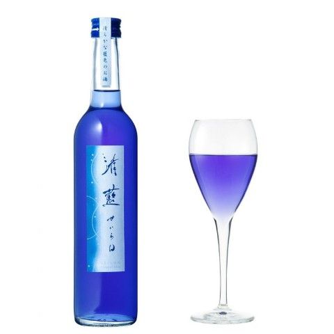 天然由来の青い日本酒「清藍(せいらん)」