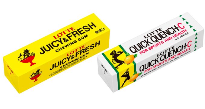 板ガム「ジューシー＆フレッシュガム」「クイッククエンチ―Ｃガム」