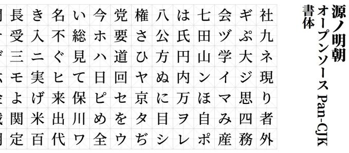 源ノ明朝（Source Han Serif）