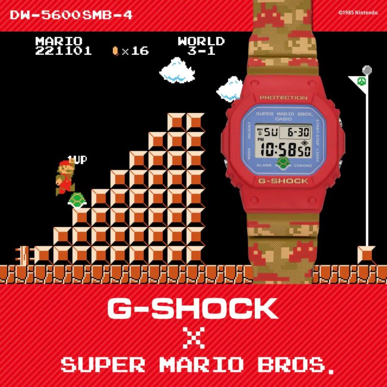 G-SHOCK × スーパーマリオブラザーズ「DW-5600SMB-4JR」