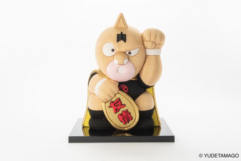 江戸木目込人形 キン肉マン スグル招き猫 王族コスチュームver. ブラック/ゴールド