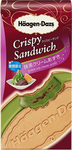 ハーゲンダッツ クリスピーサンド「抹茶クリームあずき」