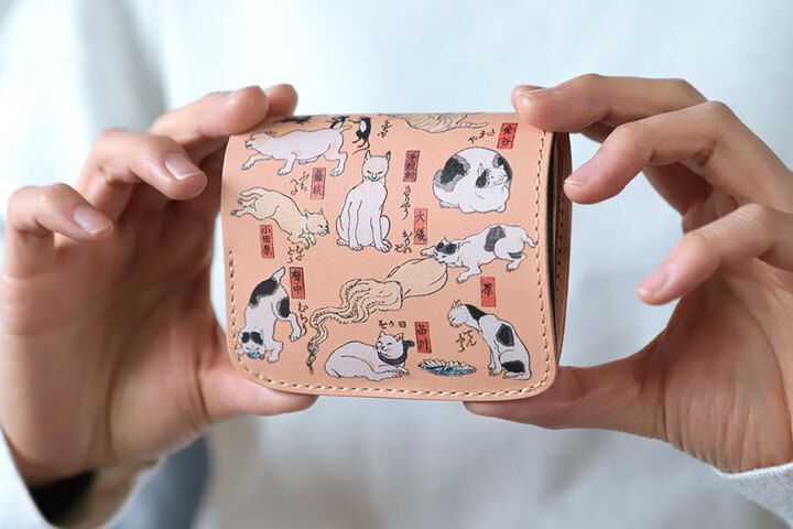 小さいふ「歌川国芳 其まま地口猫飼好五十三疋」
